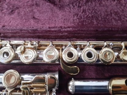 Armstrong Flute, Silver Flute, Professional Flute, Used Flute, B Foot, Open Hole Flute, Thin Wall Head Joint, Gold Plated Keys