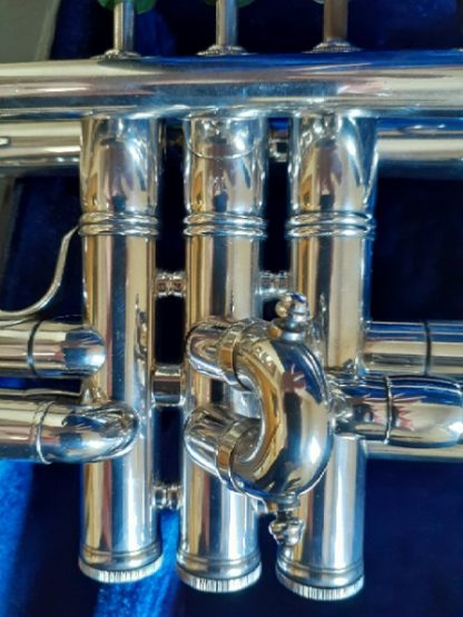 Benge Trumpet, Professional Trumpet, Used Trumpet, Silver Trumpet, Resno-Tempered Bell 5