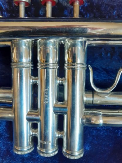 Benge Trumpet, Professional Trumpet, Used Trumpet, Silver Trumpet, Resno-Tempered Bell 3