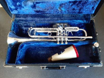 Benge Trumpet, Professional Trumpet, Used Trumpet, Silver Trumpet, Resno-Tempered Bell 3