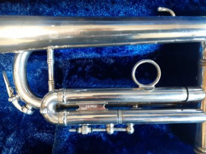 Benge Trumpet, Professional Trumpet, Used Trumpet, Silver Trumpet, Resno-Tempered Bell 3