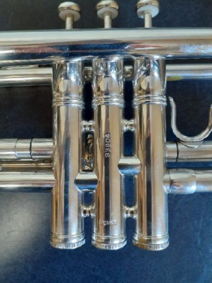 Benge Trumpet, Professional Trumpet, Used Trumpet, Silver Trumpet, Resno-Tempered Bell 3