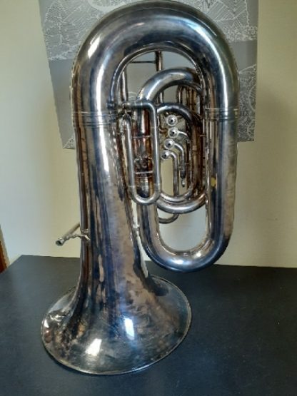 Conn 52J Tuba, Silver Plated Tuba, CC Tuba, 5 Valve Tuba, Used Tuba, Professional Tuba