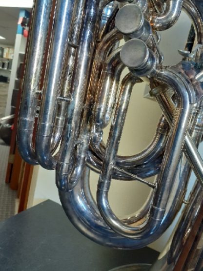 Conn 52J Tuba, Silver Plated Tuba, CC Tuba, 5 Valve Tuba, Used Tuba, Professional Tuba