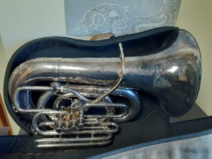 Conn 52J Tuba, Silver Plated Tuba, CC Tuba, 5 Valve Tuba, Used Tuba, Professional Tuba