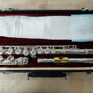 Jupiter Flute, Model JFL 507, Gold Plated Lip Plate, Used Flute, Student Flute